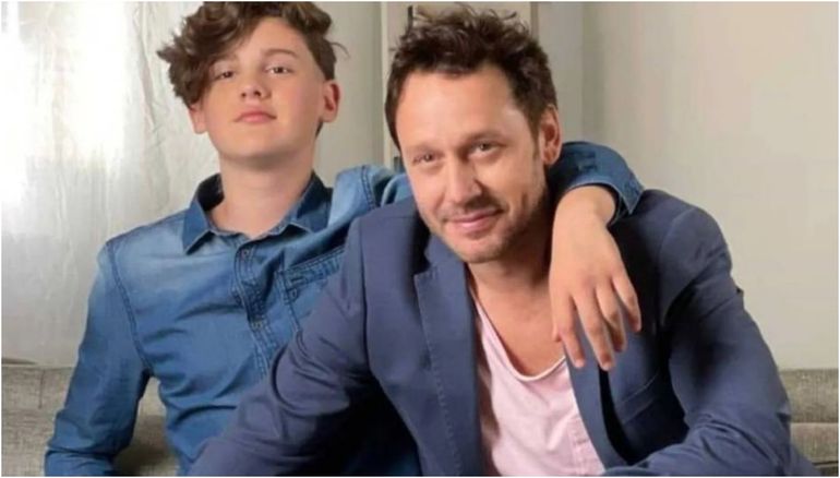 Bautista grabó el hermoso momento que vivió con su papá, Benjamín Vicuña