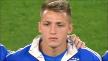 como reacciono mateo retegui al momento de cantar el himno de italia como reacciono mateo retegui al momento de cantar el himno de italia