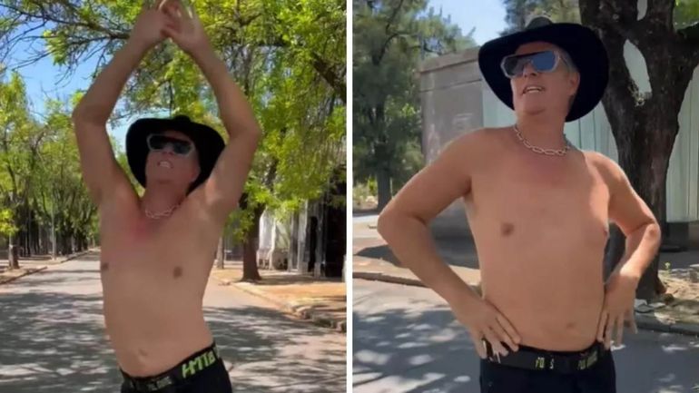 Mike Amigorena bailó semidesnudo en el cementerio de Chacarita y lo escracharon en las redes