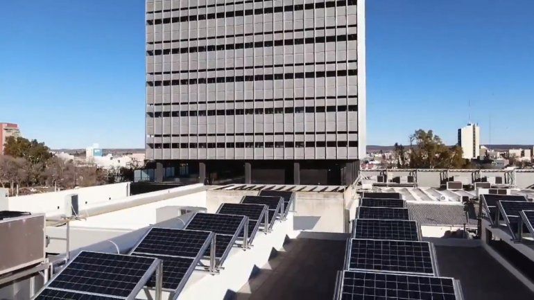 Parte del BPN se alimenta de energía solar.