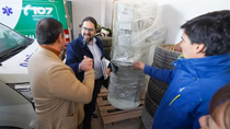 El ministro de Salud, Martín Regueiro, recorrió el hospital de Añelo