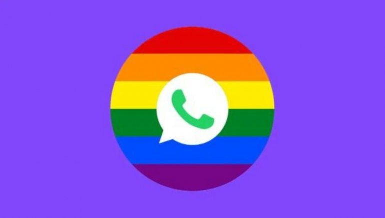 WhatsApp: truco para cambiar el logo por uno de arcoíris.