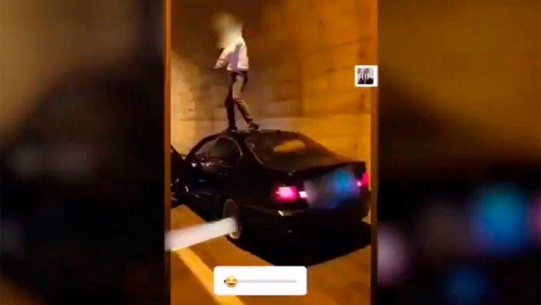 Instagram: Guardia Civil lo investiga por bailar sobre auto en movimiento