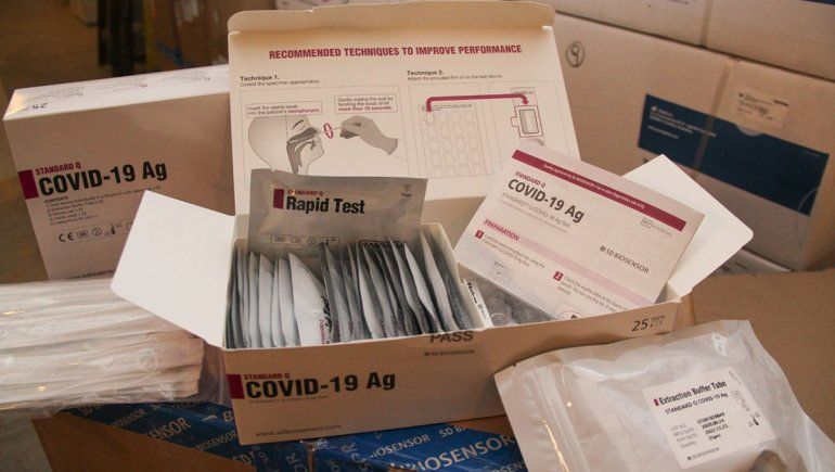 La Provincia comenzó a distribuir 9000 test rápidos