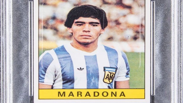 La exorbitante cifra que pagaron por la primera figurita de Maradona