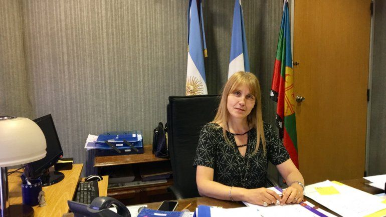 María Susana Ferro en su despacho de la presidencia del Consejo Provincial de Educación.