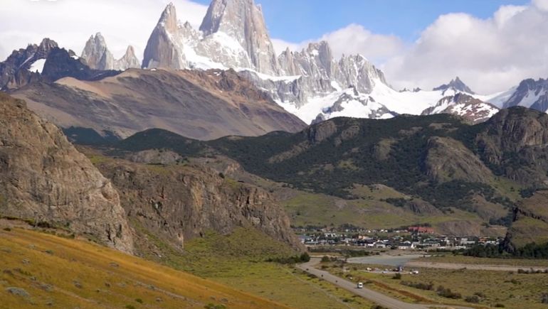 A la pequeña localidad de El Chalten