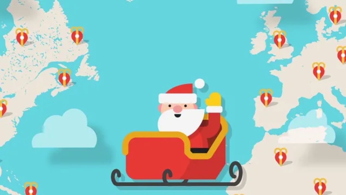 ¿Cuándo llega Papá Noel con los regalos? Seguí el recorrido en vivo