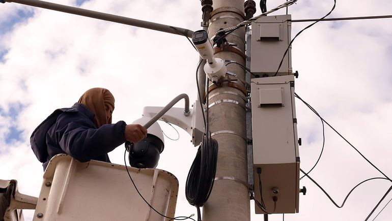 La Municipalidad está terminado de instalar las cámaras ambientales en distintos sectores de la ciudad.