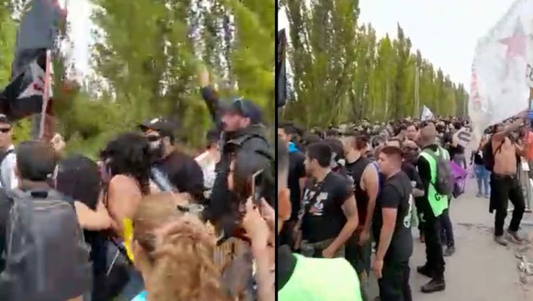 Pogos, saltos y una larga fila: así fue el ingreso al banquete de La Renga