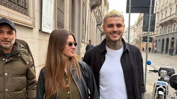 Los mediáticos fueron captados de recorrida por Milán. Los mediáticos fueron captados de recorrida por Milán.