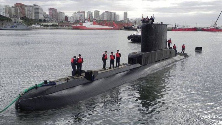 El submarino está amarrado en la Base Naval de Mar del Plata.