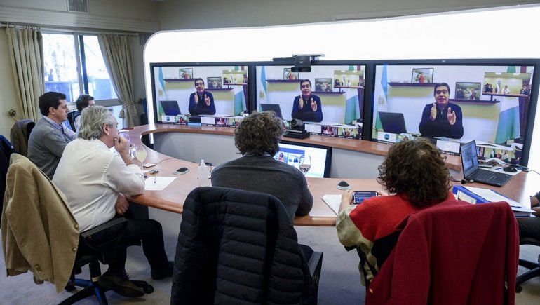 Fernández habló con los gobernadores de las zonas más afectadas