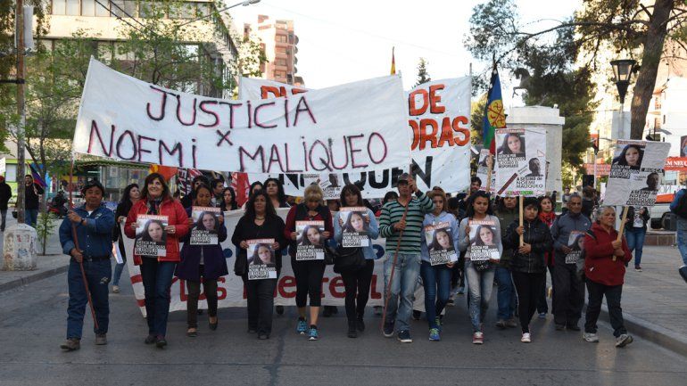Marcharon para pedir justicia por Noemí Maliqueo