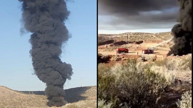 Una gran columna de humo provocó susto en Centenario