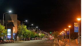 Las luces led cambiaron la postal nocturna de gran parte de la ciudad.