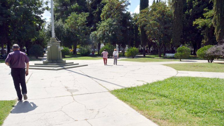 La plaza Roca es una de las más tradicionales de la ciudad.