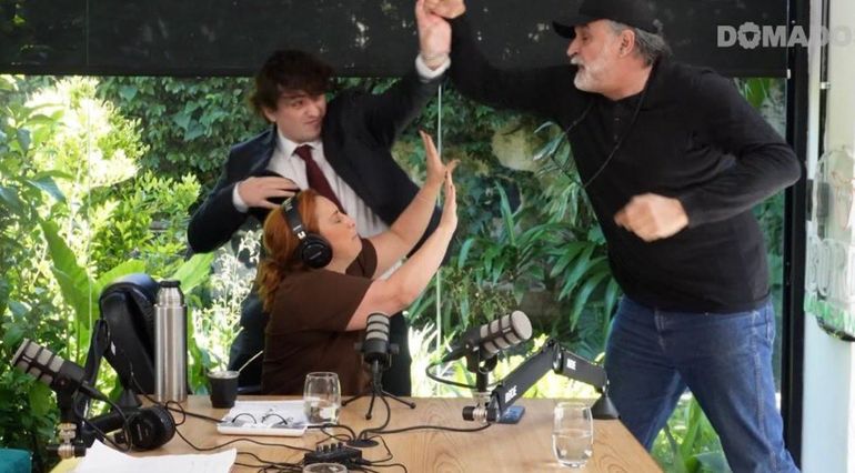Video: Eduardo Belliboni y Fran Fijap se fueron a las piñas durante una entrevista