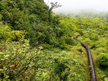 La isla de Dominica tiene una poderosa fuente de energía limpia al acecho bajo el valle de Roseau.