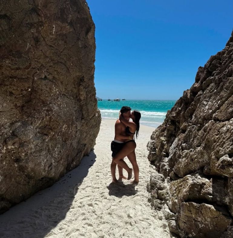 Las vacaciones de Lola Lanata y su novio Las vacaciones de Lola Lanata y su novio