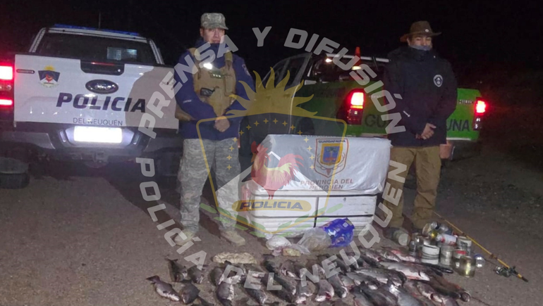 Secuestraron 60 truchas en un amplio operativo contra la pesca furtiva