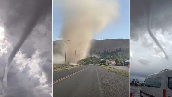 Videos alarmantes: remolinos de viento en dos localidades de Neuquén