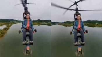 Un influencer murió en vivo al estrellarse con un helicóptero ultraligero en China. Un influencer murió en vivo al estrellarse con un helicóptero ultraligero en China.
