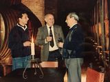 Roberto de la Mota compartió un recuerdo en X junto a Bernardo Weinert&nbsp; (en el centro) y&nbsp; su padre Raúl de la Mota. Foto: gentileza Roberto de la Mota.