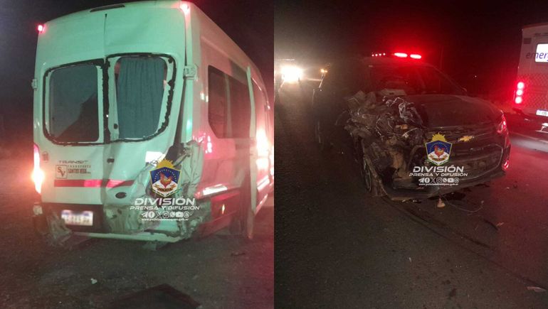 Ruta 7: un fuerte choque complicó el tránsito camino a Vaca Muerta