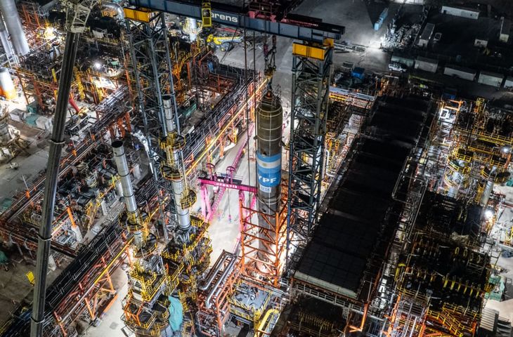 Proyecto NEC: YPF alcanza un nuevo paso en la refinería de Luján de Cuyo con el reactor HDS II