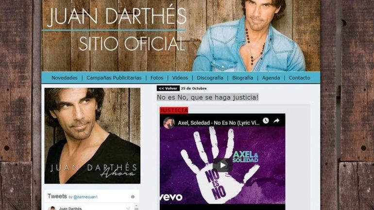 Hackearon los sitios web de Juan Darthés y Fernando Burlando