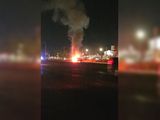Video: así se prendió fuego una camioneta en Ruta 7