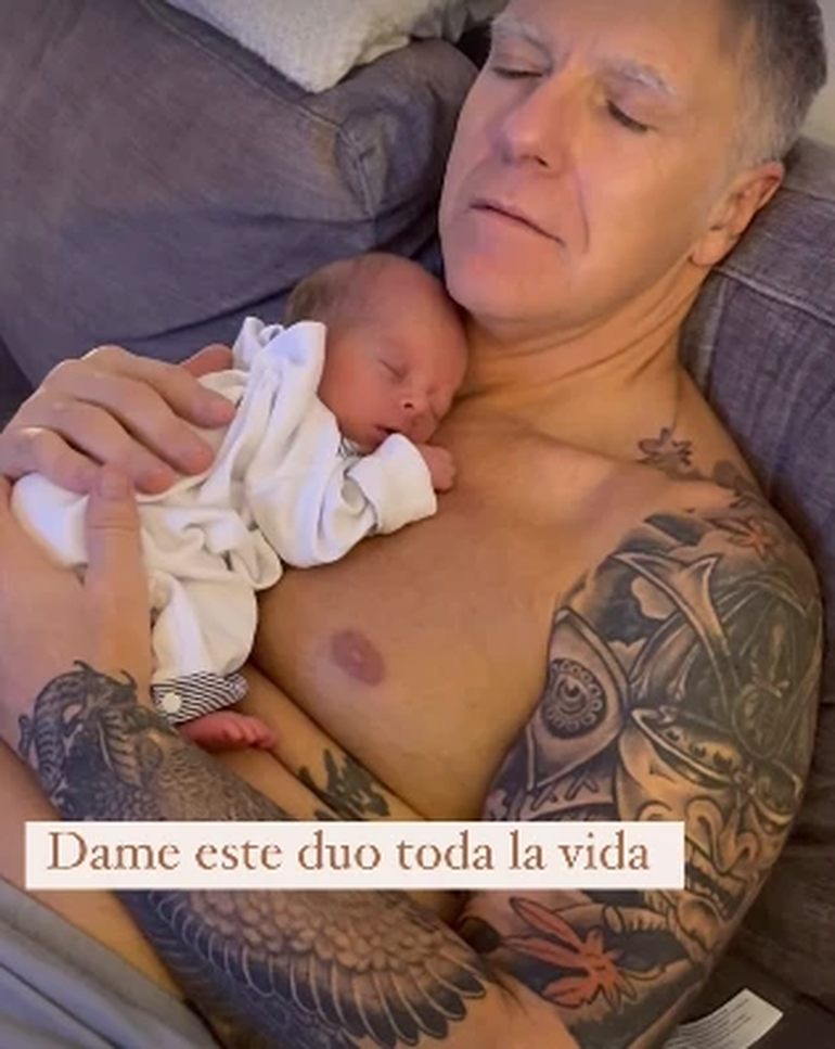 Alejandro Fantino y su hijo Beltrán Alejandro Fantino y su hijo Beltrán