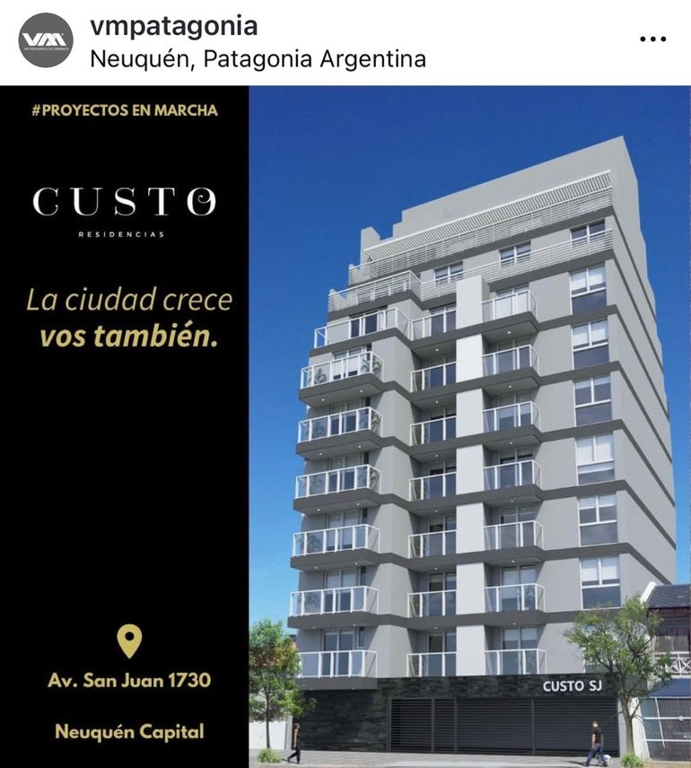 Según el informe del concurso hay departamentos aún sin escriturar en VM SRL que también tiene el desarrollo de Custo San Juan en la ciudad de Neuquén. Según el informe del concurso hay departamentos aún sin escriturar en VM SRL que también tiene el desarrollo de Custo San Juan en la ciudad de Neuquén.