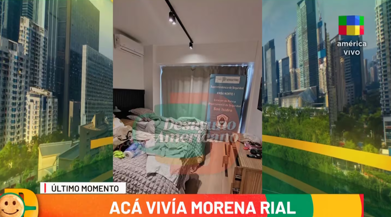 Casa de Morena Rial en Buenos Aires. Foto: Desayuno Americano, América TV.