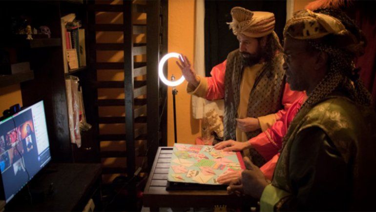 Así son las videollamadas que realizan los Reyes Magos por Zoom