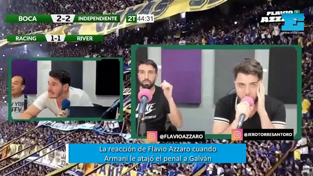 Imperdible: La reacción de Azzaro tras el penal que Armani le atajó a Galván