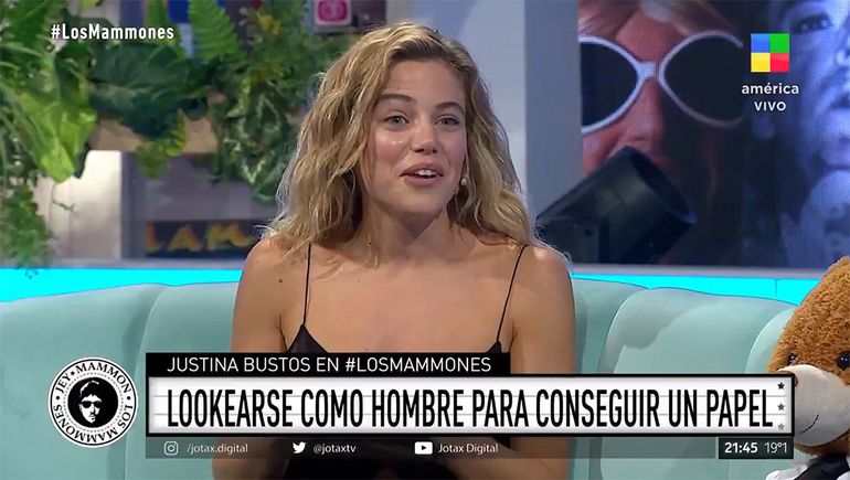 El papel masculino que quiso conseguir Justina Bustos