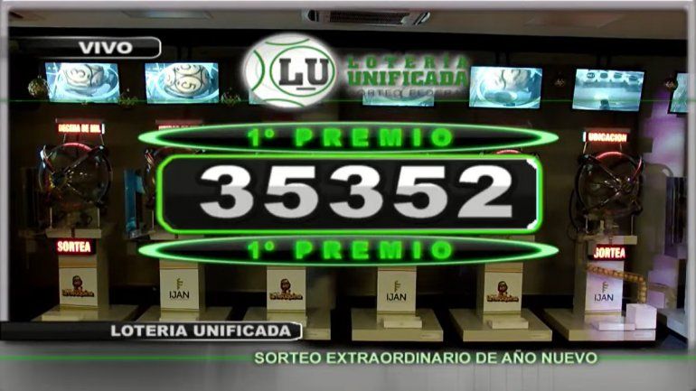 El primer premio del sorteo de Año Nuevo fue para el 35352