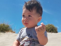 Elías Ríos, el bebé que murió en el choque en Puerto Madryn. Elías Ríos, el bebé que murió en el choque en Puerto Madryn.