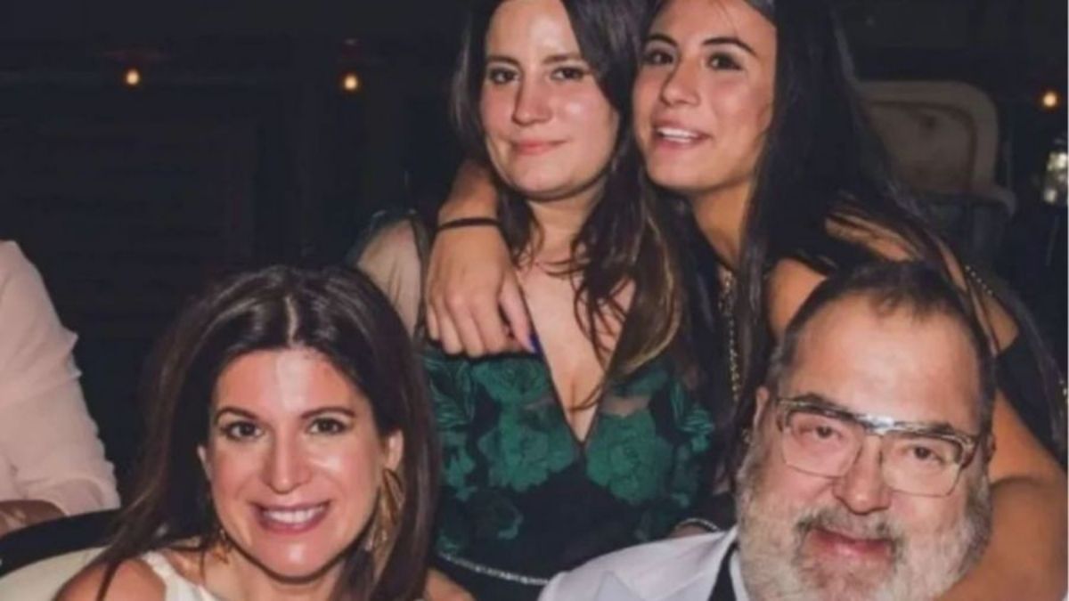 Jorge Lanata y su familia.