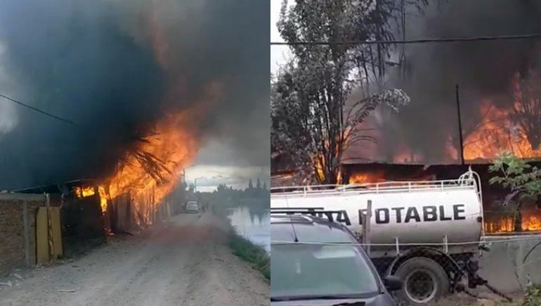 Fue a conocer a su hija recién nacida y se le prendió fuego la casa