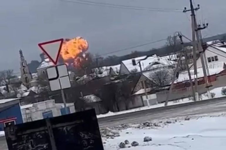 Se estrelló un avión militar ruso con 65 prisioneros de guerra ucranianos: no hubo sobrevivientes