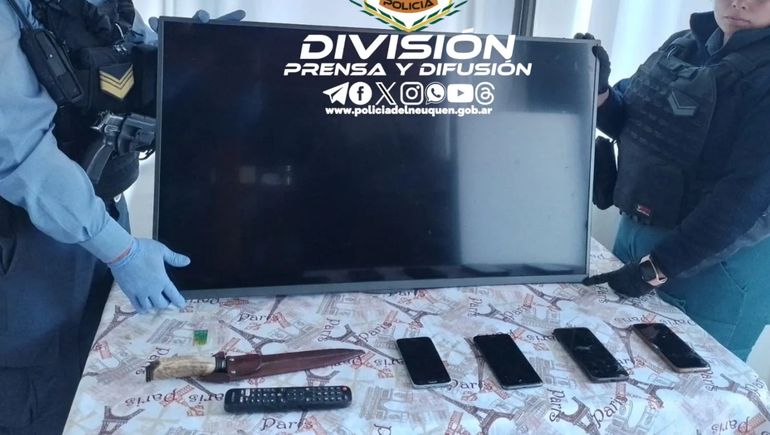 Recuperaron tecnología y un auto de escape en allanamientos por robo