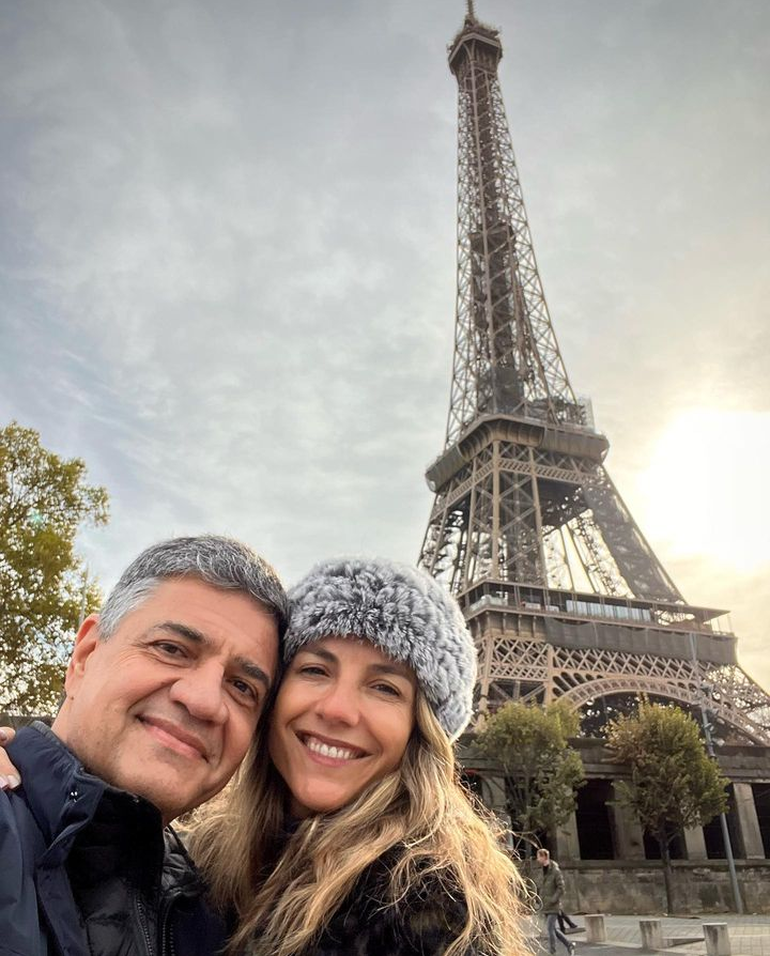María Belén Ludueña deseaba con conocer París y concretó ese sueño en su luna de miel con su flamante marido.