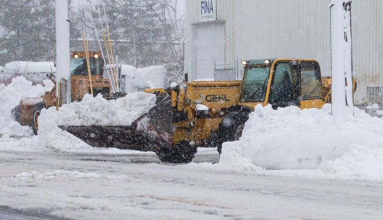 Tormentas de nieve en Estados Unidos.