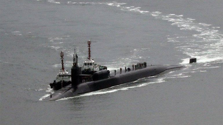 Estados Unidos envió un submarino nuclear a Corea del Sur