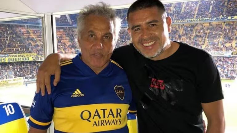 El Beto Márcico y Riquelme, actual presidente de Boca El Beto Márcico y Riquelme, actual presidente de Boca