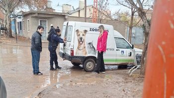 El operativo de rescate se realizó esta tarde en Naciones Unidas y Juan XXIII. El operativo de rescate se realizó esta tarde en Naciones Unidas y Juan XXIII.