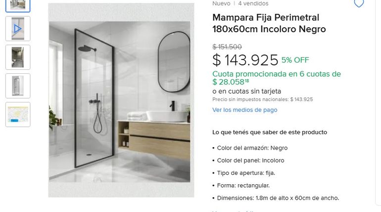 Una de las opciones que se puede conseguir en MercadoLibre. Una de las opciones que se puede conseguir en MercadoLibre.